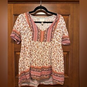 Knox Rose Multicolor Floral Blouse